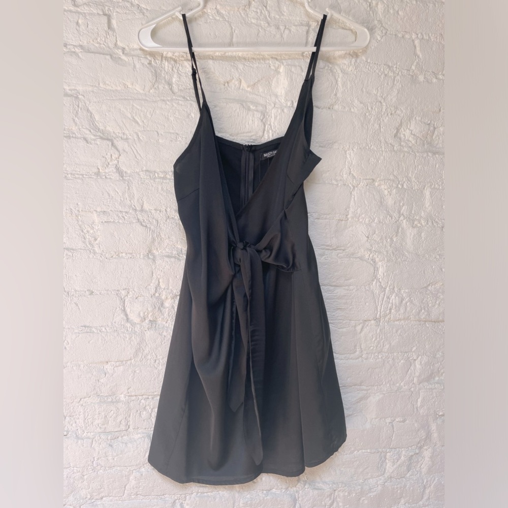 Black dress wrap front small
